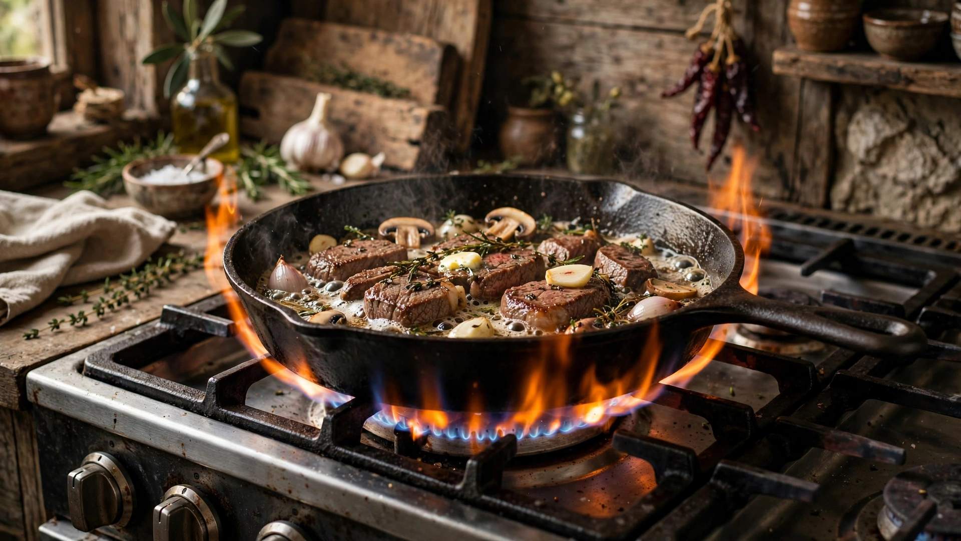 Kochen mit Gusseisen 2026: Einbrennen, braten & pflegen wie ein Profi